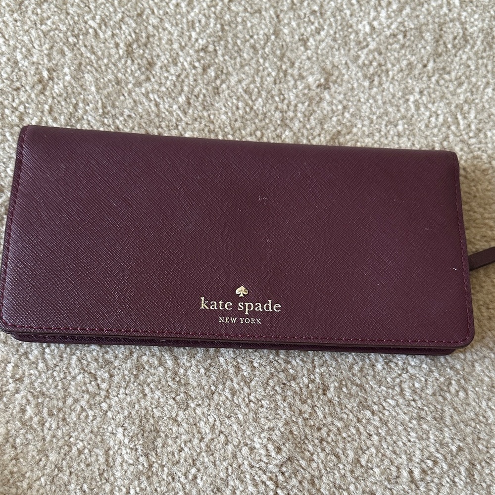 Kate Spade Plum Leather Wallet